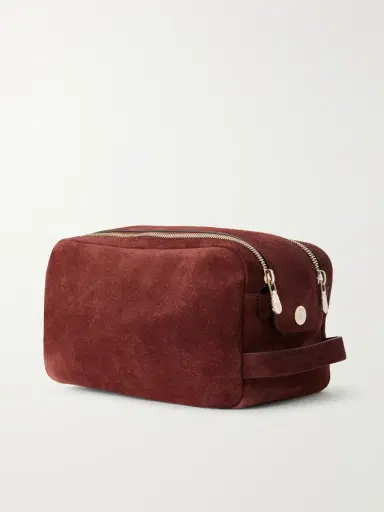 Brunello Cucinelli Suede Wash Bag - Men | Thumbnail 2 Brunello Cucinelli Suede Wash Bag - Men | Thumbnail 2