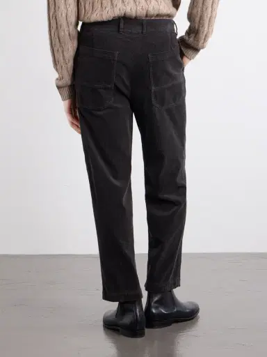 Barena Straight-Leg Pleated Cotton-Blend Corduroy Trousers - Men | Thumbnail 4 Barena Straight-Leg Pleated Cotton-Blend Corduroy Trousers - Men | Thumbnail 4