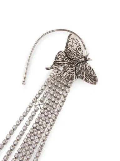 Off-White Butterfly Pendant Earring | Thumbnail 3 Off-White Butterfly Pendant Earring | Thumbnail 3