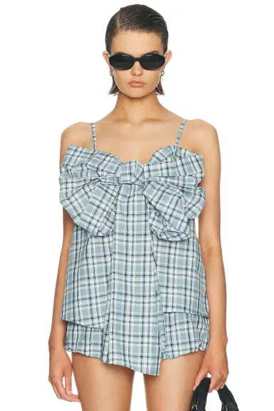 Acne Studios Tanessa Plaid Top | Thumbnail 1 Acne Studios Tanessa Plaid Top | Thumbnail 1