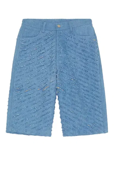 Pas Une Marque Cut Through Denim Shorts | Thumbnail 4 Pas Une Marque Cut Through Denim Shorts | Thumbnail 4