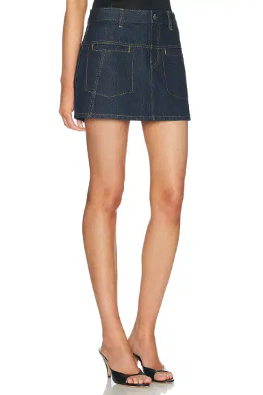 Helmut Lang Denim Mini Skirt | Thumbnail 2 Helmut Lang Denim Mini Skirt | Thumbnail 2