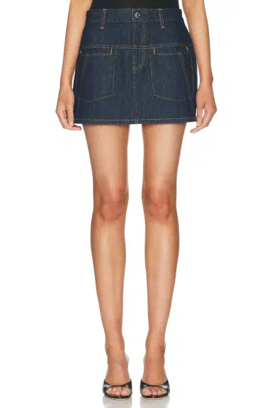 Helmut Lang Denim Mini Skirt | Thumbnail 1 Helmut Lang Denim Mini Skirt | Thumbnail 1