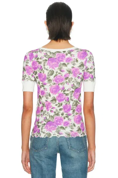 Chloé Floral Henley Top | Thumbnail 3 Chloé Floral Henley Top | Thumbnail 3