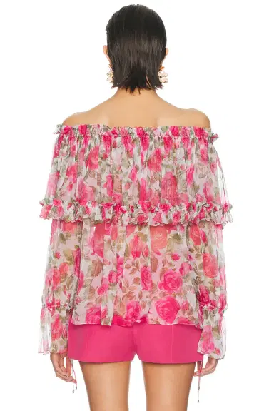 Chloé Off Shoulder Blouse | Thumbnail 3 Chloé Off Shoulder Blouse | Thumbnail 3