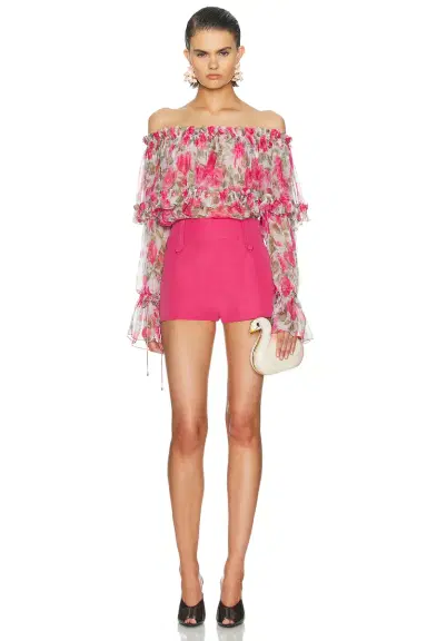 Chloé Off Shoulder Blouse | Thumbnail 4 Chloé Off Shoulder Blouse | Thumbnail 4