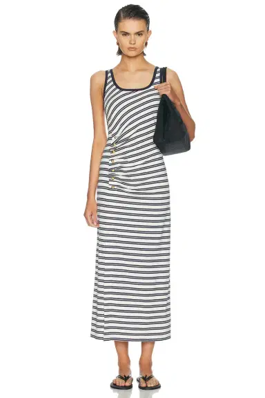 Simkhai Becker Midi Dress | Thumbnail 1 Simkhai Becker Midi Dress | Thumbnail 1