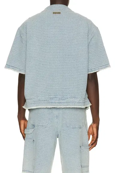 Honor The Gift Vintage Indigo Zip Front Short Sleeve | Thumbnail 2 Honor The Gift Vintage Indigo Zip Front Short Sleeve | Thumbnail 2