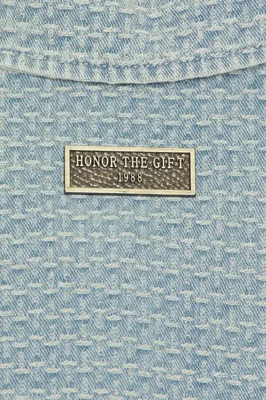 Honor The Gift Vintage Indigo Zip Front Short Sleeve | Thumbnail 5 Honor The Gift Vintage Indigo Zip Front Short Sleeve | Thumbnail 5