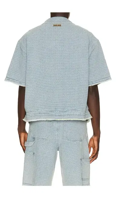 Honor The Gift Vintage Indigo Zip Front Short Sleeve | Thumbnail 7 Honor The Gift Vintage Indigo Zip Front Short Sleeve | Thumbnail 7