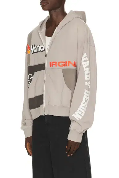 VANDYTHEPINK Paneled Zip Up Hoodie | Thumbnail 3 VANDYTHEPINK Paneled Zip Up Hoodie | Thumbnail 3