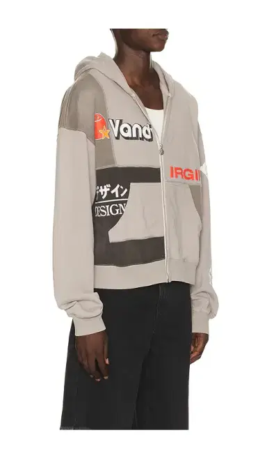VANDYTHEPINK Paneled Zip Up Hoodie | Thumbnail 8 VANDYTHEPINK Paneled Zip Up Hoodie | Thumbnail 8