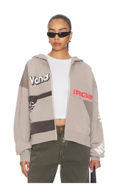 VANDYTHEPINK Paneled Zip Up Hoodie | Thumbnail 9 VANDYTHEPINK Paneled Zip Up Hoodie | Thumbnail 9