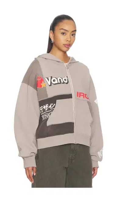 VANDYTHEPINK Paneled Zip Up Hoodie | Thumbnail 10 VANDYTHEPINK Paneled Zip Up Hoodie | Thumbnail 10