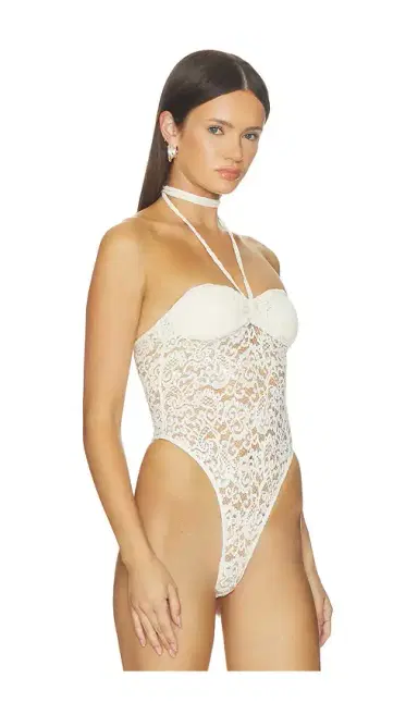 Markgong Lace Halter Neck Bodysuit | Thumbnail 3 Markgong Lace Halter Neck Bodysuit | Thumbnail 3