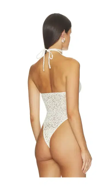 Markgong Lace Halter Neck Bodysuit | Thumbnail 4 Markgong Lace Halter Neck Bodysuit | Thumbnail 4