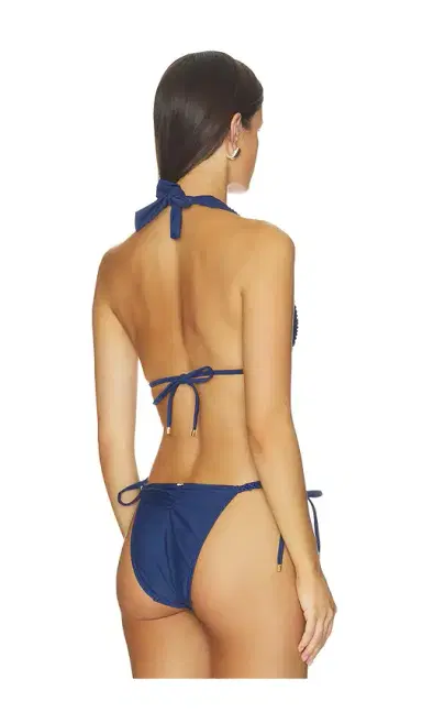 PQ X Alice + Olivia Macrame Halter Bikini Top | Thumbnail 3 PQ X Alice + Olivia Macrame Halter Bikini Top | Thumbnail 3
