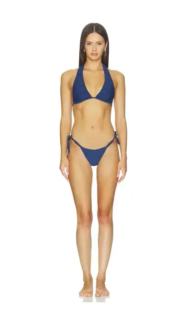 PQ X Alice + Olivia Macrame Halter Bikini Top | Thumbnail 4 PQ X Alice + Olivia Macrame Halter Bikini Top | Thumbnail 4