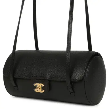 Chanel Chanel Preppy Coco Bowling Bag Black Shiny Caviar Brushed Gold Hardware | Thumbnail 5 Chanel Chanel Preppy Coco Bowling Bag Black Shiny Caviar Brushed Gold Hardware | Thumbnail 5