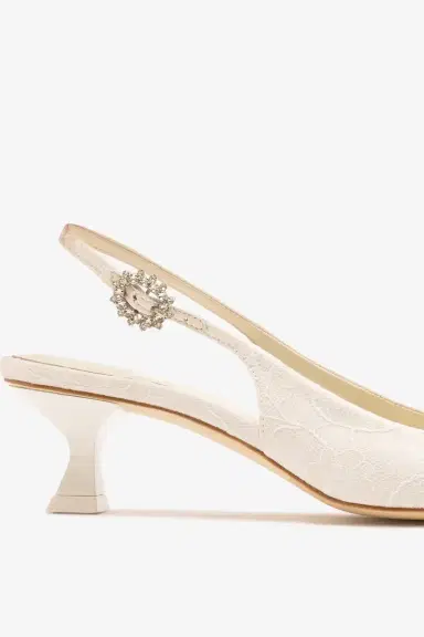 Markarian Amal Pump White Lace | Thumbnail 4 Markarian Amal Pump White Lace | Thumbnail 4
