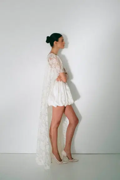 Markarian D'Orsay Pump White Lace | Thumbnail 2 Markarian D'Orsay Pump White Lace | Thumbnail 2