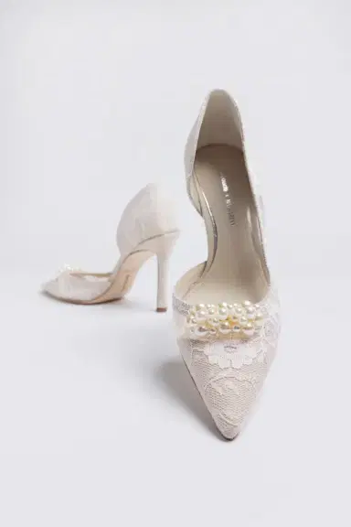 Markarian D'Orsay Pump White Lace | Thumbnail 5 Markarian D'Orsay Pump White Lace | Thumbnail 5
