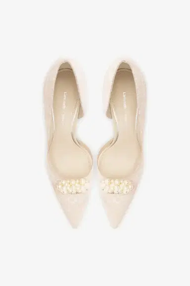 Markarian D'Orsay Pump White Lace | Thumbnail 6 Markarian D'Orsay Pump White Lace | Thumbnail 6
