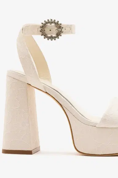 Markarian Dolly Platform Sandal White Lace | Thumbnail 4 Markarian Dolly Platform Sandal White Lace | Thumbnail 4