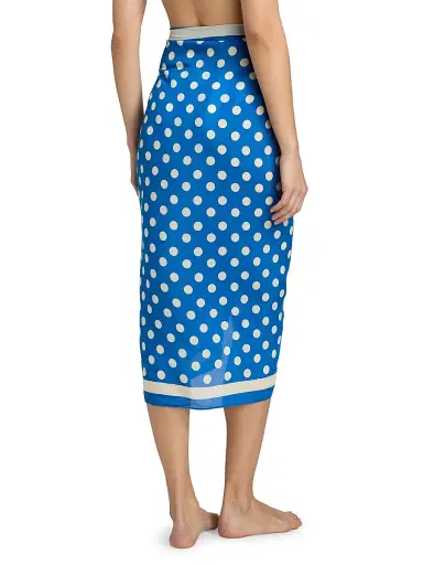 Solid & Striped Women's The Long Reversible Pareo - Blue Stripe | Thumbnail 5 Solid & Striped Women's The Long Reversible Pareo - Blue Stripe | Thumbnail 5