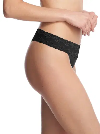Natori Women's Bliss Perfection One Size Thong 3-Pack - Black | Thumbnail 3 Natori Women's Bliss Perfection One Size Thong 3-Pack - Black | Thumbnail 3
