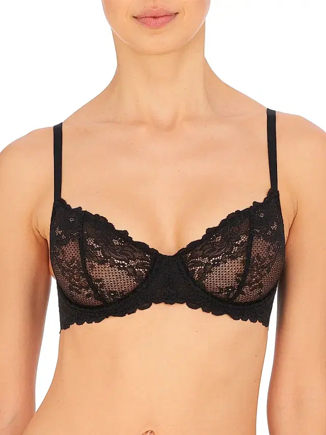 Women's Heavenly Lace Convertible Balconette Bra - Black - Size 38C Women's Heavenly Lace Convertible Balconette Bra - Black - Size 38C