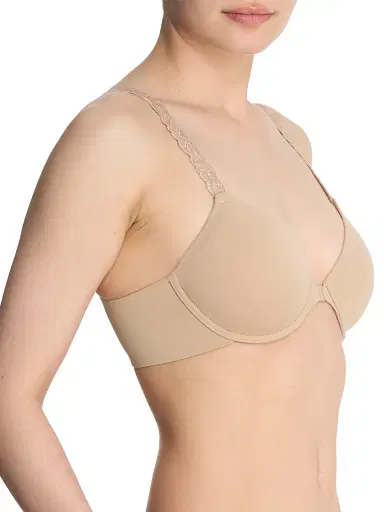Natori Women's Pure Luxe Convertible Front Close T-Shirt Bra - Cafe - Size 36B | Thumbnail 2 Natori Women's Pure Luxe Convertible Front Close T-Shirt Bra - Cafe - Size 36B | Thumbnail 2