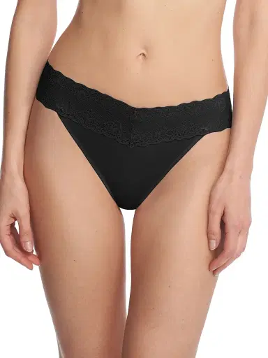 Natori Women's Bliss Perfection One Size French Cut Brief 3-Pack - Black | Thumbnail 2 Natori Women's Bliss Perfection One Size French Cut Brief 3-Pack - Black | Thumbnail 2