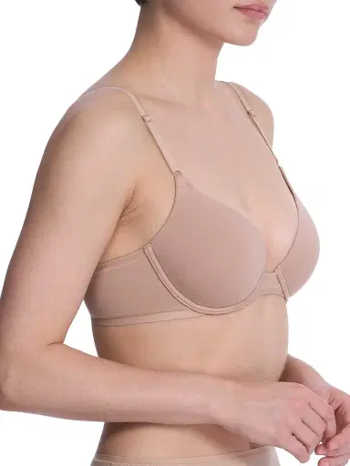 Natori Women's Bliss Cotton Convertible T-Shirt Bra - Cafe - Size 36A | Thumbnail 2 Natori Women's Bliss Cotton Convertible T-Shirt Bra - Cafe - Size 36A | Thumbnail 2