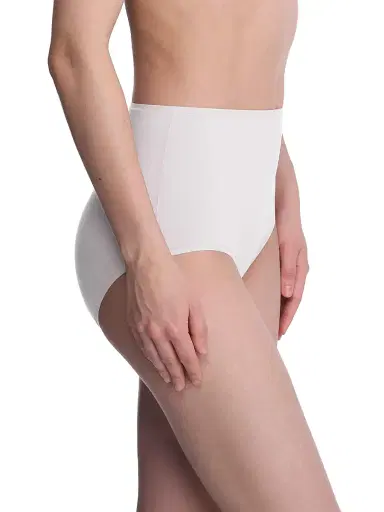 Natori Women's Bliss Bare Cotton High Waist Brief - White | Thumbnail 2 Natori Women's Bliss Bare Cotton High Waist Brief - White | Thumbnail 2