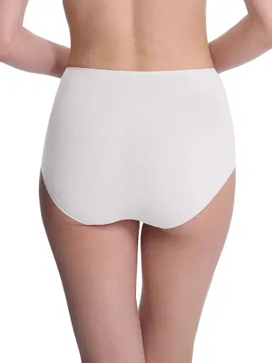 Natori Women's Bliss Bare Cotton High Waist Brief - White | Thumbnail 3 Natori Women's Bliss Bare Cotton High Waist Brief - White | Thumbnail 3