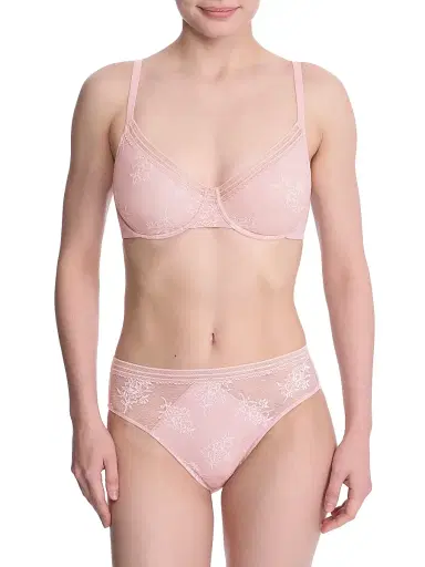 Natori Women's Love Lace Unlined Back Smoothing T-Shirt Bra - Pink Pearl - Size 34DDD | Thumbnail 4 Natori Women's Love Lace Unlined Back Smoothing T-Shirt Bra - Pink Pearl - Size 34DDD | Thumbnail 4