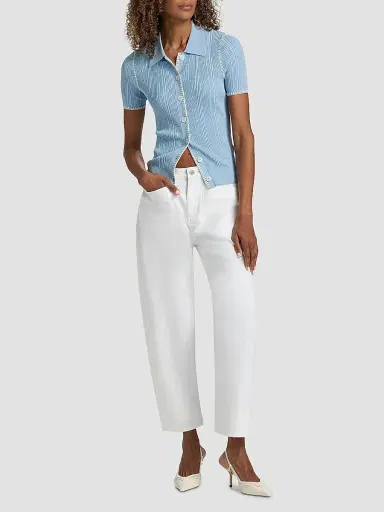 rag & bone Women's Stevie Utility Tapered Cotton Pants - White - Size 33 | Thumbnail 2 rag & bone Women's Stevie Utility Tapered Cotton Pants - White - Size 33 | Thumbnail 2