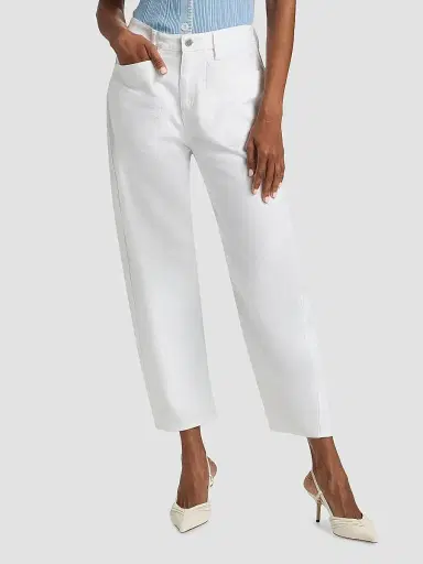 rag & bone Women's Stevie Utility Tapered Cotton Pants - White - Size 33 | Thumbnail 3 rag & bone Women's Stevie Utility Tapered Cotton Pants - White - Size 33 | Thumbnail 3