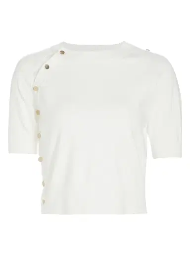 Altuzarra Women's Mini Minimoto Knit Crop Sweater - Natural White - Size XL | Thumbnail 1 Altuzarra Women's Mini Minimoto Knit Crop Sweater - Natural White - Size XL | Thumbnail 1