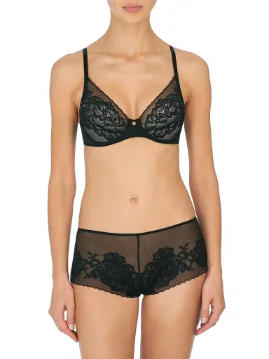 Natori Women's Flora Lace Plunge Bra - Black - Size 30C | Thumbnail 3 Natori Women's Flora Lace Plunge Bra - Black - Size 30C | Thumbnail 3