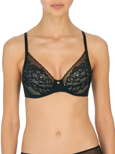 Natori Women's Flora Lace Plunge Bra - Black - Size 30C | Thumbnail 1 Natori Women's Flora Lace Plunge Bra - Black - Size 30C | Thumbnail 1