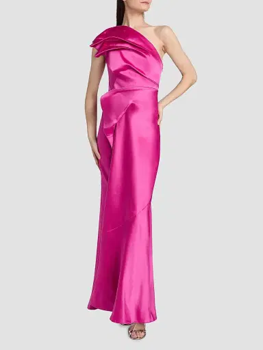 ACLER Women's Werona One-Shoulder Satin Gown | Thumbnail 3 ACLER Women's Werona One-Shoulder Satin Gown | Thumbnail 3
