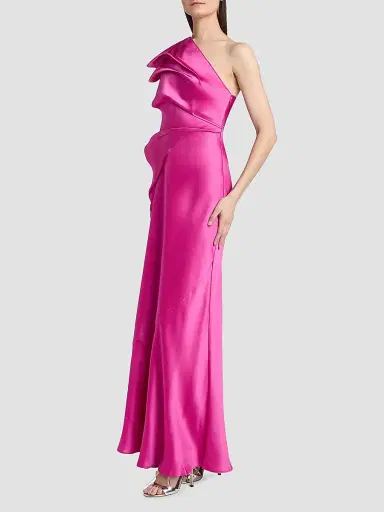 ACLER Women's Werona One-Shoulder Satin Gown | Thumbnail 4 ACLER Women's Werona One-Shoulder Satin Gown | Thumbnail 4