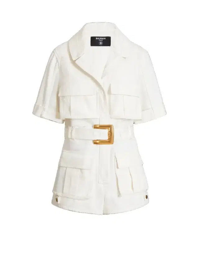 Belted denim playsuit Belted denim playsuit
