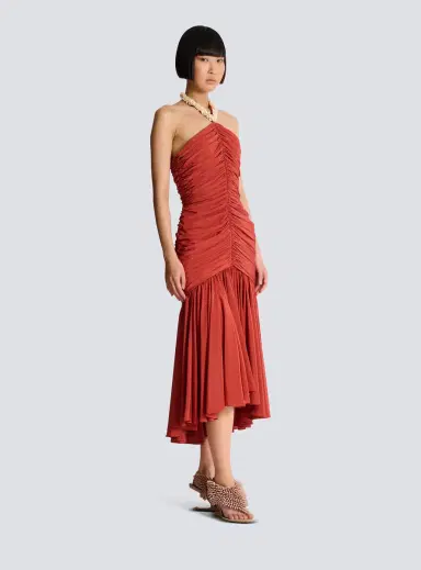 Balmain Crepe shell dress | Thumbnail 3 Balmain Crepe shell dress | Thumbnail 3