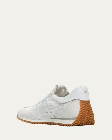 Loewe Men's Flow Runner 2.0 Nylon and Suede Sneakers | Thumbnail 4 Loewe Men's Flow Runner 2.0 Nylon and Suede Sneakers | Thumbnail 4