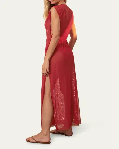 Vix Solid Cindy Maxi Dress Coverup | Thumbnail 3 Vix Solid Cindy Maxi Dress Coverup | Thumbnail 3