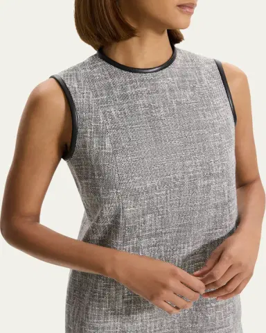 Theory Tweed Canvas Sleeveless Mini Dress | Thumbnail 5 Theory Tweed Canvas Sleeveless Mini Dress | Thumbnail 5