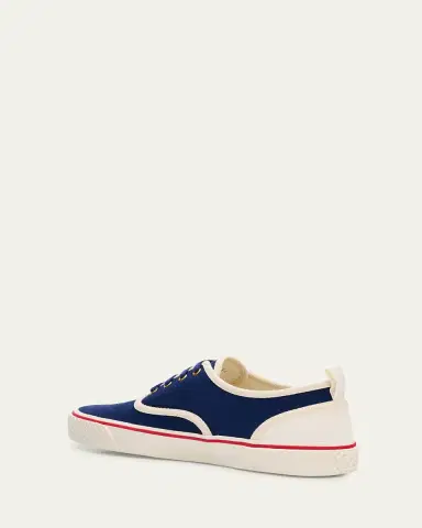 Valentino Garavani Men's Nojoke Canvas Leather VLogo Low-Top Sneakers | Thumbnail 6 Valentino Garavani Men's Nojoke Canvas Leather VLogo Low-Top Sneakers | Thumbnail 6